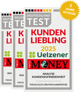 Kundenliebling Siegel von Focus Money für die Uelzener