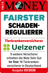 Auszeichnungssiegel mit der Überschrift „Fairster Schaden-Regulierer“