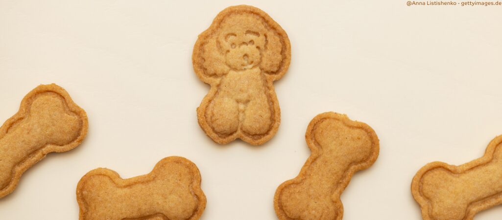 Gebackene Kekse für Hunde.