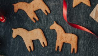 Gebackene Kekse für Pferde.